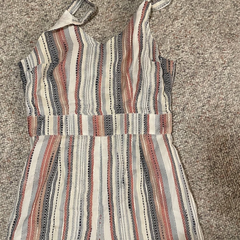 Nordstrom Striped Shorts Romper